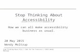 Making Accessibility Business as Usual