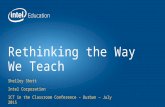 'Rethinking the way we teach' by Shelley Shott