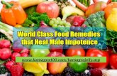 World class food remedies that heal male impotence