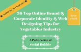 36 top online brand & corporate identity & web designing tips for vegetables industry