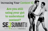 Increasing Your Content IQ By Jordan Koene - #SEJSummit Silicon Valley
