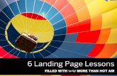 6 Easy Landing Page Lessons [with data]