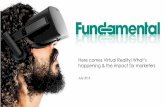 Here comes Virtual Reality! What’s happening & the impact for marketers