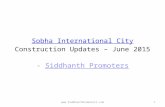 Sobha International City - Construction Updates (June 2015)