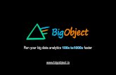 BigObject: Analytic Database for Real-time Analysis