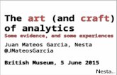 Juan Mateos Garcia, Nesta: The Art and Craft of Analytics