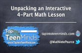 Unpacking an Interactive 4-Part Math Lesson