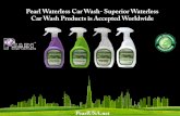 Pearl Waterless Car Wash- Superior Waterless Car Wash Products is Accepted Worldwide