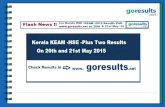 Kerala Plus Two HSE - KEAM Results 2015