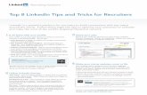 Top 8 LinkedIn Tips and Tricks for Recruiters
