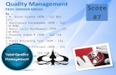 Total Quality Management - Dosen Syamsir Abduh