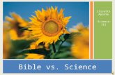 Bible vs. science