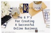 6 p's to creating a success business