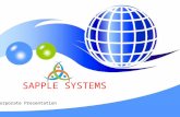 Corporate Presentation - Sapple Systems