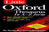 Oxford thesaurus   an a-z dictionary of synonyms