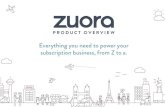 Zuora Product Overview - Ebook