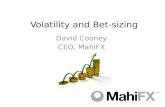 "Volatility and Bet-Sizing" - a webinar by MahiFX CEO David Cooney
