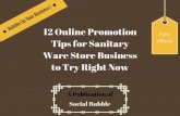 12 online promotion tips for sanitary ware store business to try right now