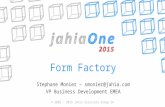 JahiaOne 2015 - Form Factory, the essential digital marketing engagement tool