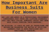 How Important are Business Suits For Women