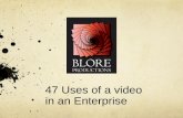 47 ways to use a Video in an enterprise