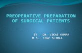 Preoperative preparation for surgery