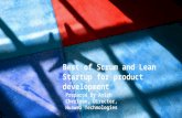 Best of scrum and lean startup for product development
