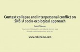 Oxford Internet Institute presentation | Context collapse and interpersonal conflict on SNS: A socio-ecological approach