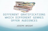 DIFFERENT GRATIFICATIONS WHICH DIFFERENT GENRES OFFER AUDIENCES