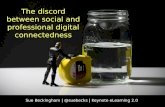 The discord between social and professional digital connectedness