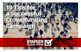 10 Tips for a Successful Crowdfunding Campaign