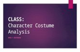 Class costume analysis