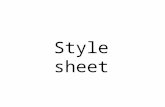 Style sheet