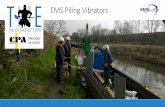 The Innovative and rapidly expanding range of EMS Piling Vibrators from The Hammerman