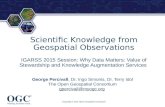 Scientific Knowledge from Geospatial Observations