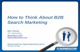 How To Think About B2B Search Marketing