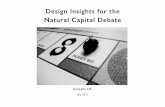 Design Insights on the Natural Capital Debate