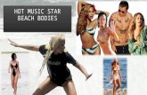 Hot music star beach bodies