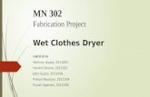 Wet clothes dryer: Design & fabrication