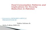 Food consumption patterns and implications for poverty reduction