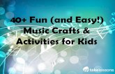 40+ Fun (and Easy!) Music Crafts & Activities for Kids