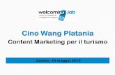 Content marketing per il turismo.Seminario di Cino Wang Platania per Welcominglab