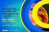 Mobile UX Design Best Practices for Advertising