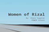Women of rizal
