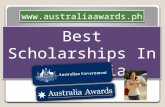 Best scholarships in australia
