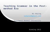 Teaching grammar in the post method era