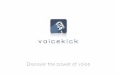 Voicekick mobile app - Share your voice with friends, followers, and fans