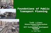 Istanbul IETT Professional Development Workshop, #1 of 6_Foundations of Public Transport Planning