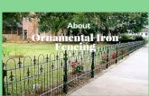 Ornamental iron fencing