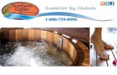 Cedar wood burning hot tubs for deep therapeutic touch